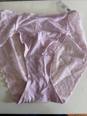 Soma VE Lace Back High Leg Panties- S- Vintage Lilac